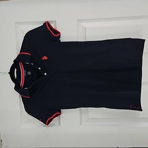 U.S. POLO ASSN. LADIES POLO SHIRT. SIZE XS. COLOR NAVY BLUE
